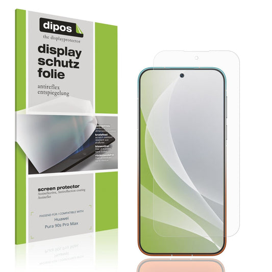 Matte Displayschutzfolie von dipos passend für Huawei Pura 90s Pro Max, präziser Zuschnitt und blasenfrei montiert
