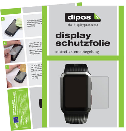 Matte Displayschutzfolie von dipos passend für Huawei Watch D, präziser Zuschnitt und blasenfrei montiert