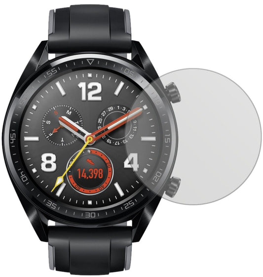 Matte Displayschutzfolie von dipos passend für Huawei Watch GT, präziser Zuschnitt und blasenfrei montiert