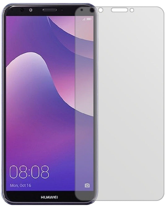 Matte Displayschutzfolie von dipos passend für Huawei Y7 (2018), präziser Zuschnitt und blasenfrei montiert