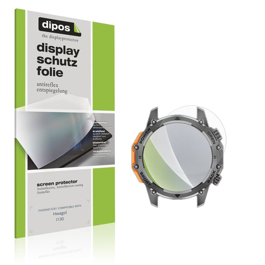 Matte Displayschutzfolie von dipos passend für Hwagol i130, präziser Zuschnitt und blasenfrei montiert