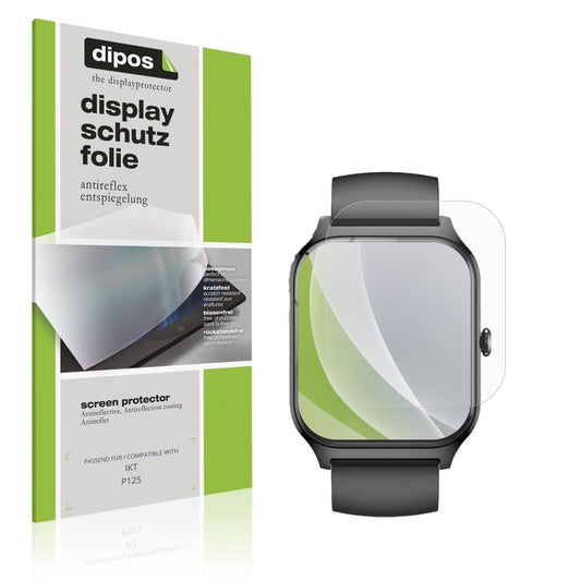 Matte Displayschutzfolie von dipos passend für IKT P125, präziser Zuschnitt und blasenfrei montiert