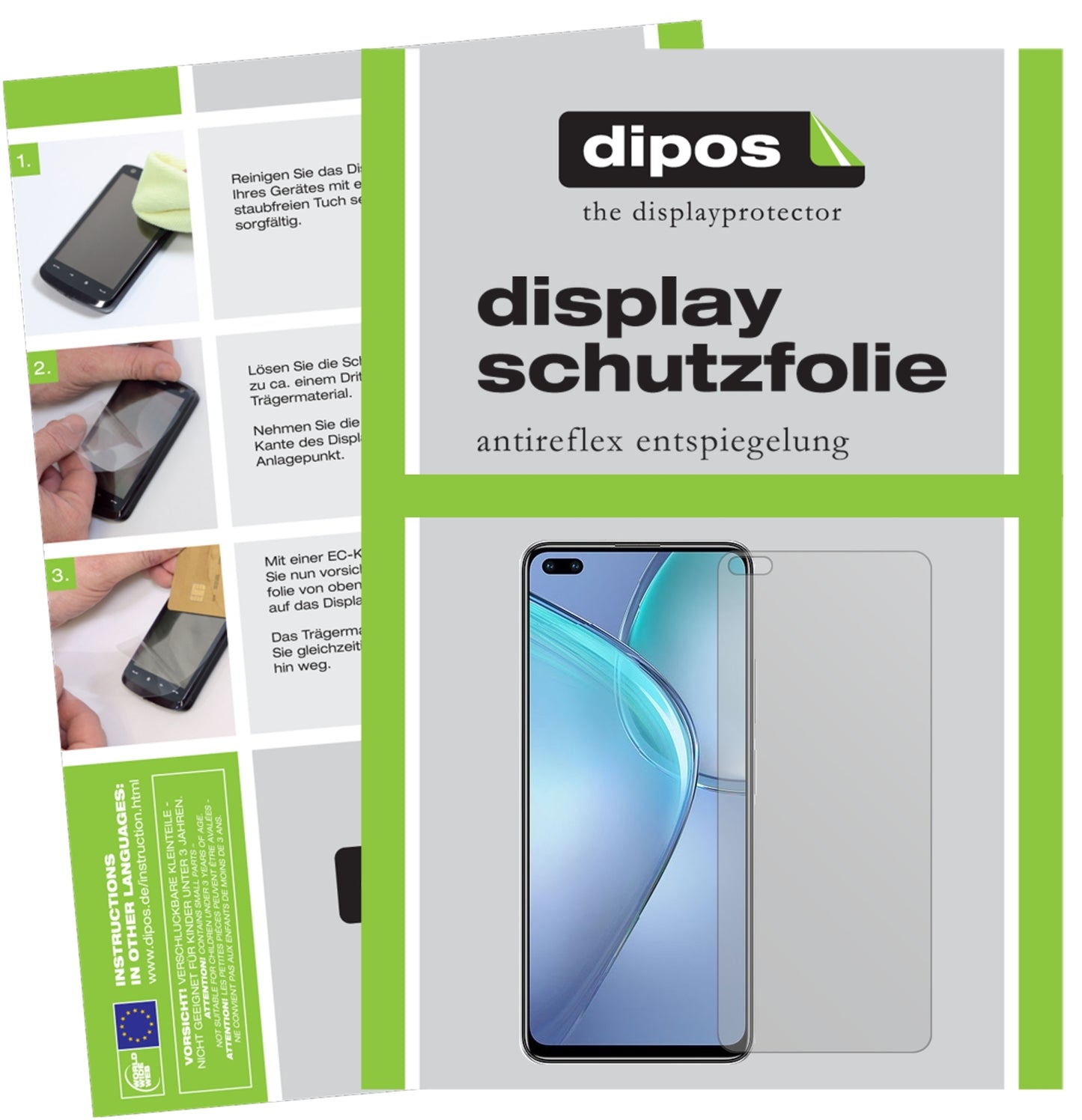 Matte Displayschutzfolie von dipos passend für Infinix Zero 8, präziser Zuschnitt und blasenfrei montiert