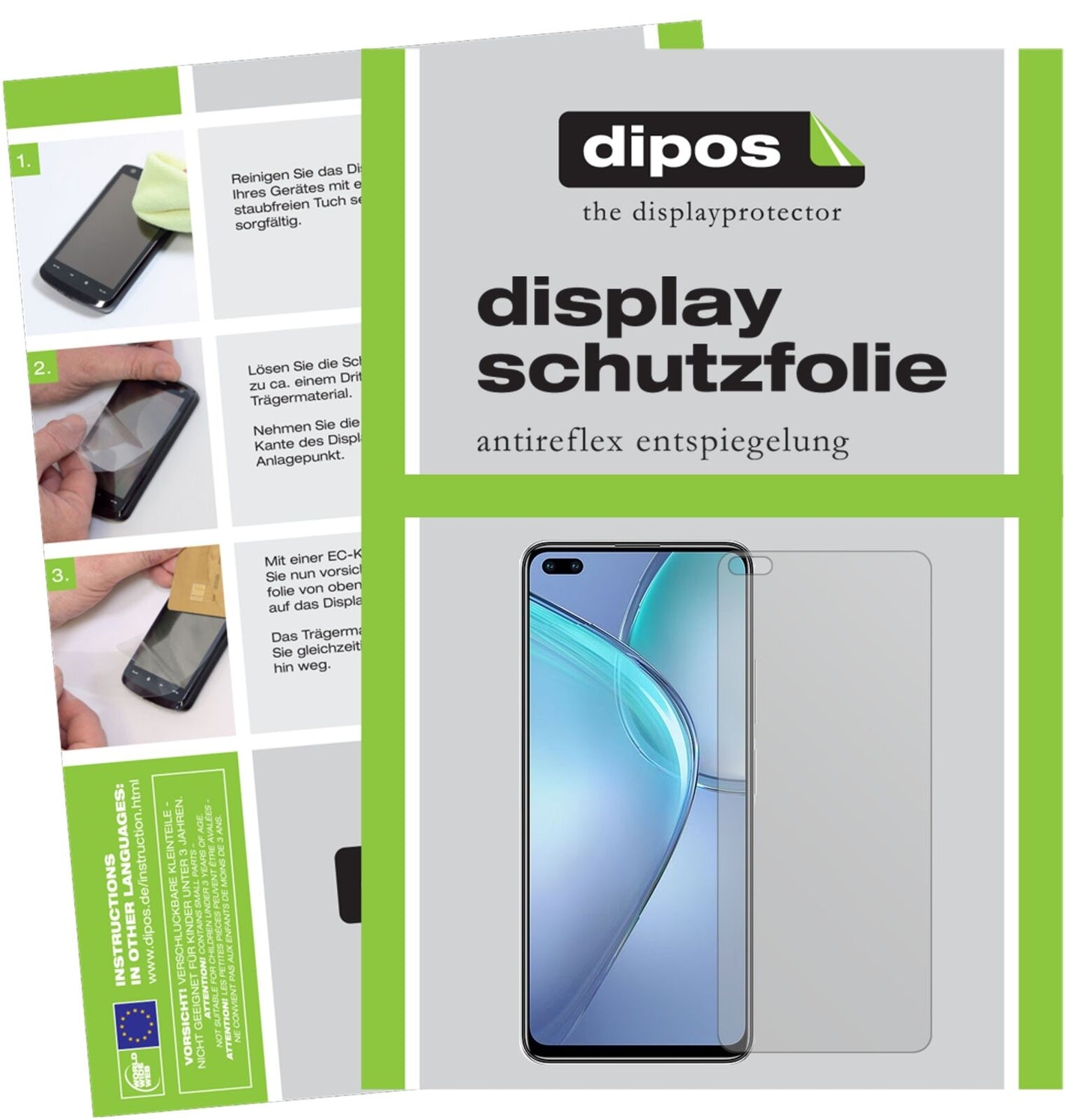 Matte Displayschutzfolie von dipos passend für Infinix Zero 8, präziser Zuschnitt und blasenfrei montiert