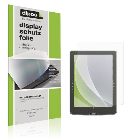 Matte Displayschutzfolie von dipos passend für inkBOOK Solaris, präziser Zuschnitt und blasenfrei montiert