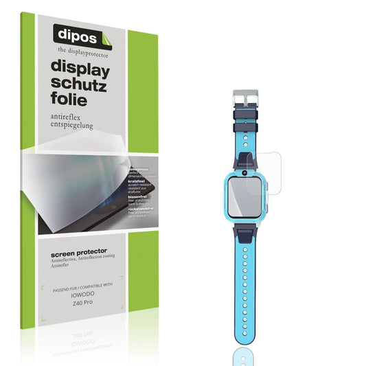Matte Displayschutzfolie von dipos passend für IOWODO Z40 Pro, präziser Zuschnitt und blasenfrei montiert