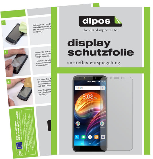Matte Displayschutzfolie von dipos passend für iVooMi i2, präziser Zuschnitt und blasenfrei montiert