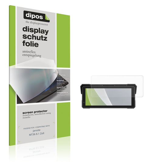 Matte Displayschutzfolie von dipos passend für Jansite MT36 8.1 Zoll, präziser Zuschnitt und blasenfrei montiert