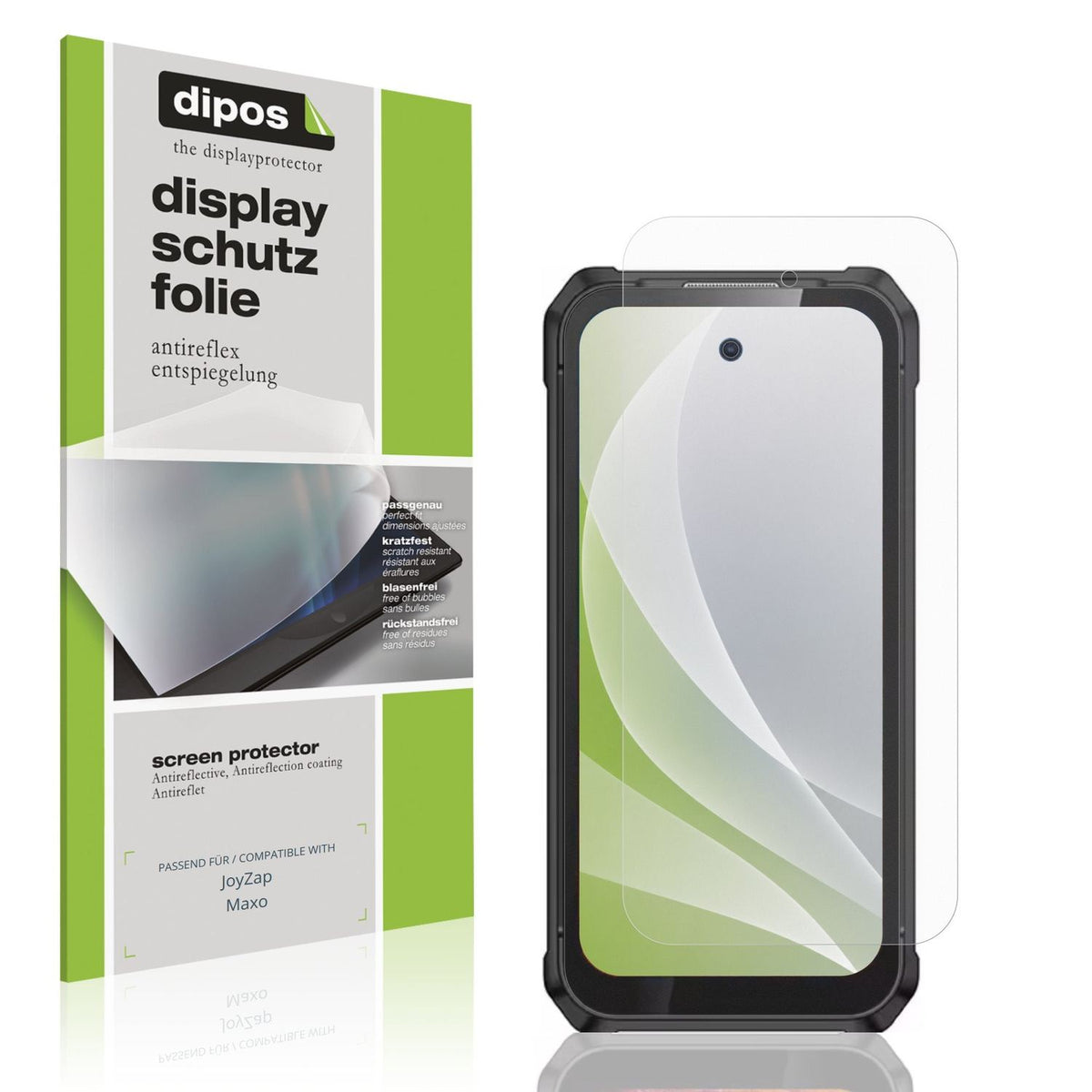 Matte Displayschutzfolie von dipos passend für JoyZap Maxo, präziser Zuschnitt und blasenfrei montiert