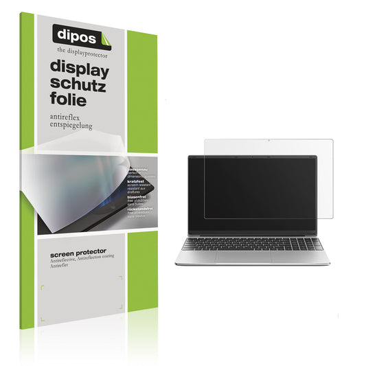 Matte Displayschutzfolie von dipos passend für Jumper S7HI12640 15.6 Zoll, präziser Zuschnitt und blasenfrei montiert