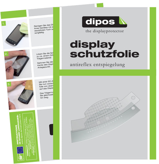 Matte Displayschutzfolie von dipos passend für Jura C5 Tropfblech, präziser Zuschnitt und blasenfrei montiert