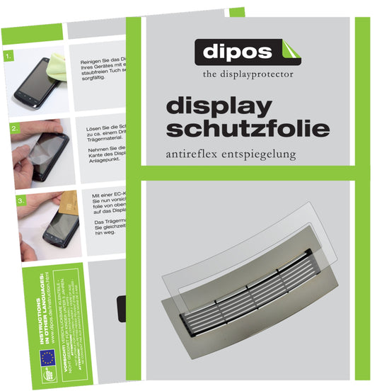 Matte Displayschutzfolie von dipos passend für Jura J95 Tropfblech, präziser Zuschnitt und blasenfrei montiert