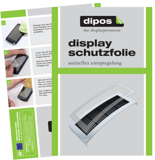 Matte Displayschutzfolie von dipos passend für Jura X7 Tropfblech, präziser Zuschnitt und blasenfrei montiert
