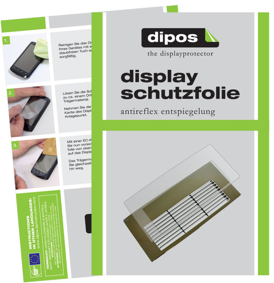 Matte Displayschutzfolie von dipos passend für Jura Z- Serie Z6 + Z8 Tropfblech + Display, präziser Zuschnitt und blasenfrei montiert