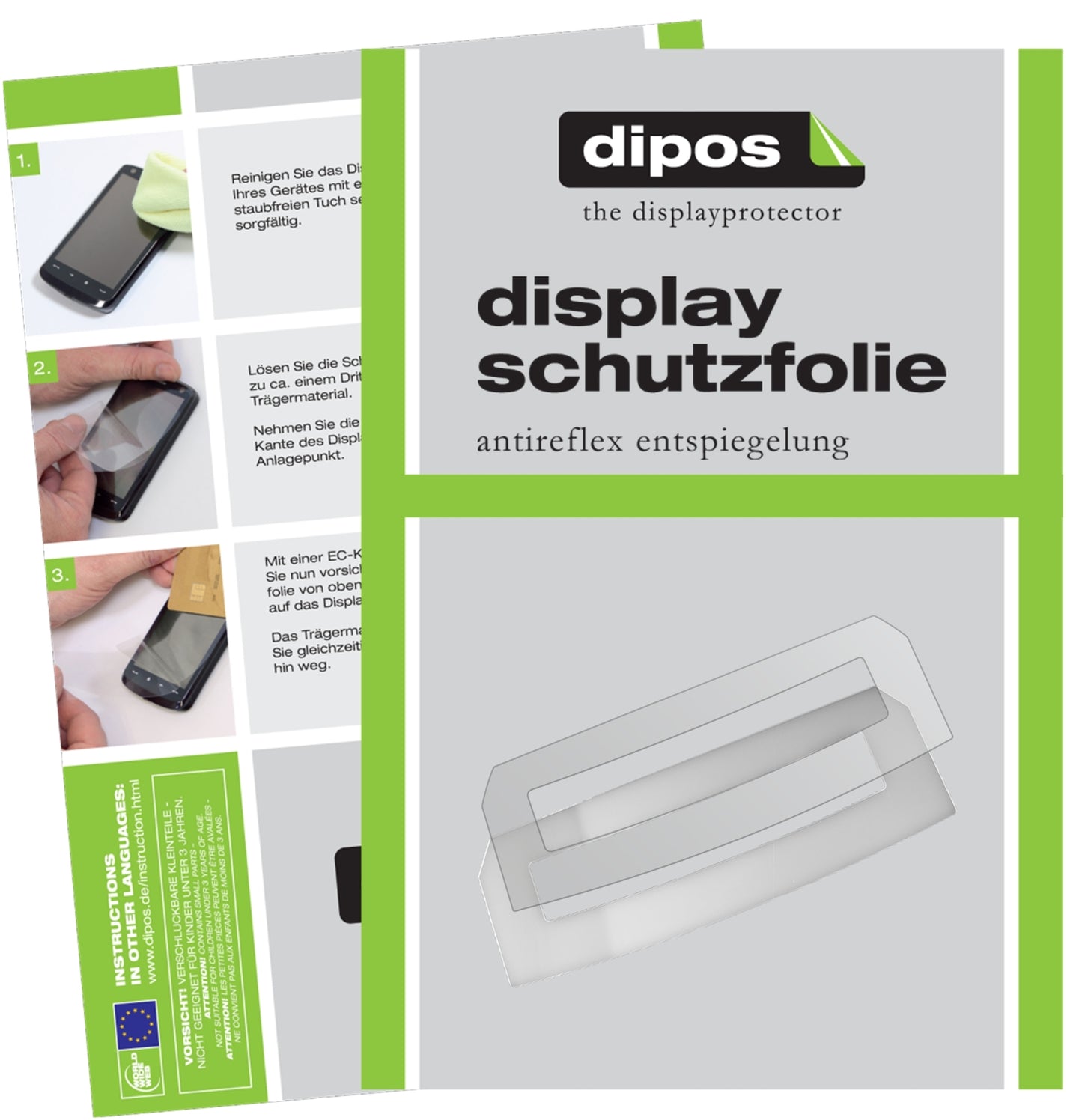 Matte Displayschutzfolie von dipos passend für Jura Z7 Tropfblech, präziser Zuschnitt und blasenfrei montiert