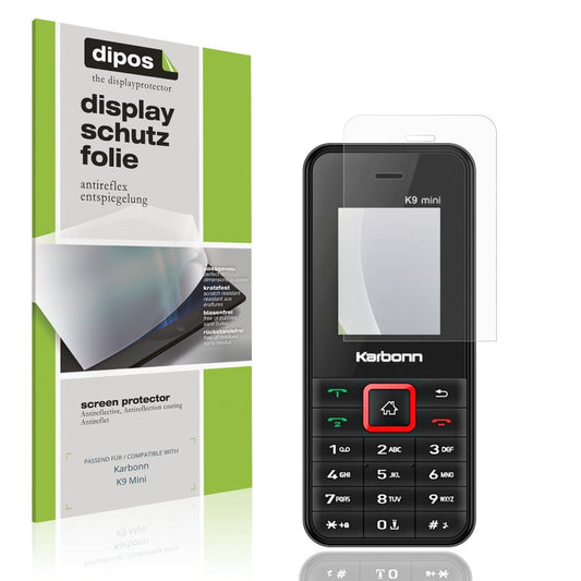 Matte Displayschutzfolie von dipos passend für Karbonn K9 Mini, präziser Zuschnitt und blasenfrei montiert