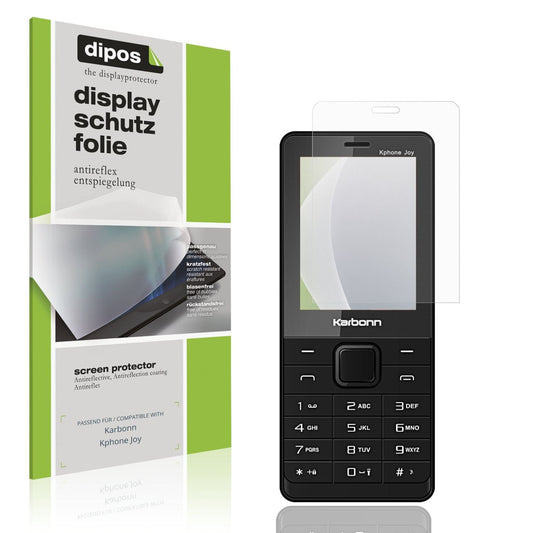 Matte Displayschutzfolie von dipos passend für Karbonn Kphone Joy, präziser Zuschnitt und blasenfrei montiert
