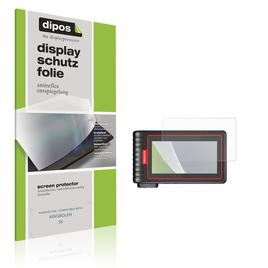 Matte Displayschutzfolie von dipos passend für KINGBOLEN S6, präziser Zuschnitt und blasenfrei montiert