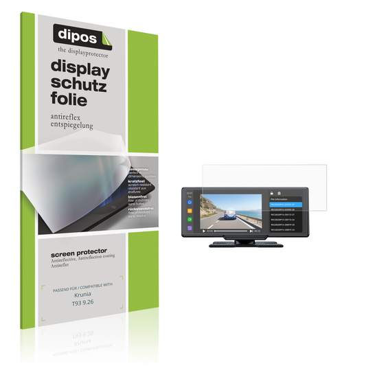Matte Displayschutzfolie von dipos passend für Krunia T93 9.26, präziser Zuschnitt und blasenfrei montiert