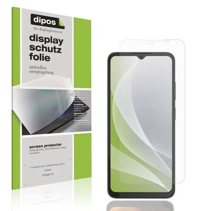 Matte Displayschutzfolie von dipos passend für Lava Smart 4, präziser Zuschnitt und blasenfrei montiert