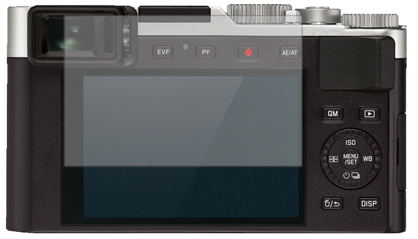 Matte Displayschutzfolie von dipos passend für Leica D-Lux 7, präziser Zuschnitt und blasenfrei montiert