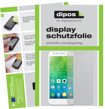 Matte Displayschutzfolie von dipos passend für Lenovo C2, präziser Zuschnitt und blasenfrei montiert