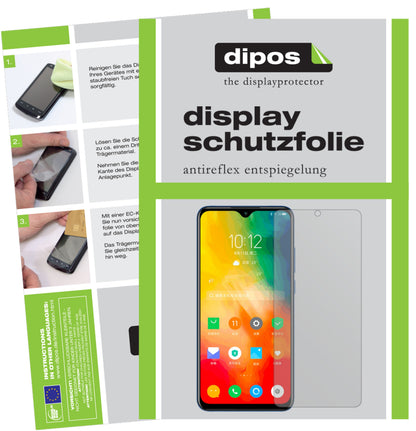 Matte Displayschutzfolie von dipos passend für Lenovo K6 Enjoy, präziser Zuschnitt und blasenfrei montiert