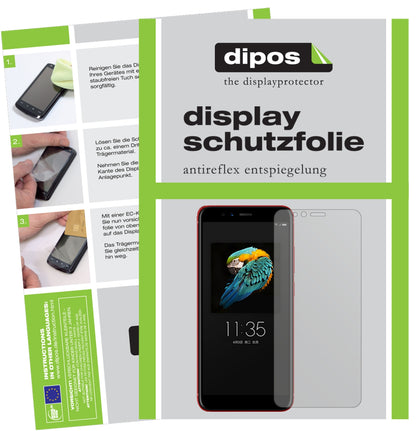 Matte Displayschutzfolie von dipos passend für Lenovo S5 (2018), präziser Zuschnitt und blasenfrei montiert