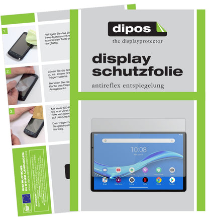 Matte Displayschutzfolie von dipos passend für Lenovo Tab M10 FHD Plus, präziser Zuschnitt und blasenfrei montiert
