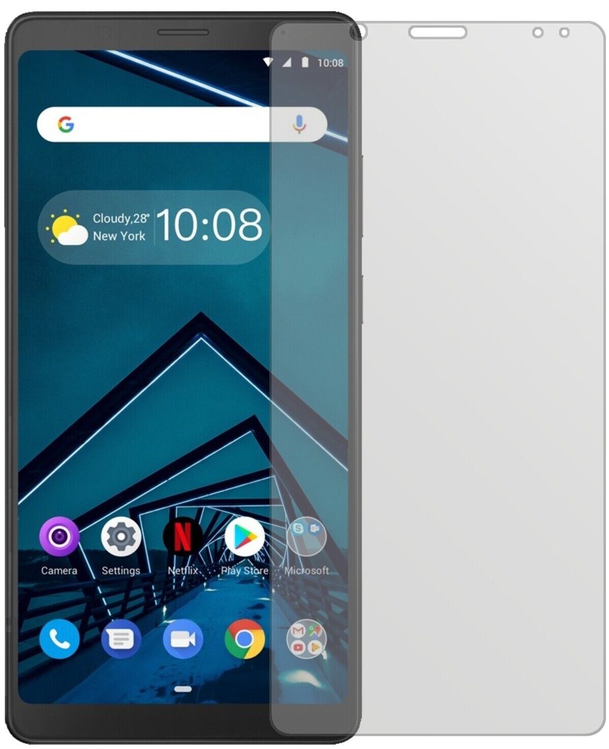 Matte Displayschutzfolie von dipos passend für Lenovo Tab V7, präziser Zuschnitt und blasenfrei montiert