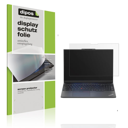 Matte Displayschutzfolie von dipos passend für Lenovo Thinkpad E16 Gen 2, präziser Zuschnitt und blasenfrei montiert