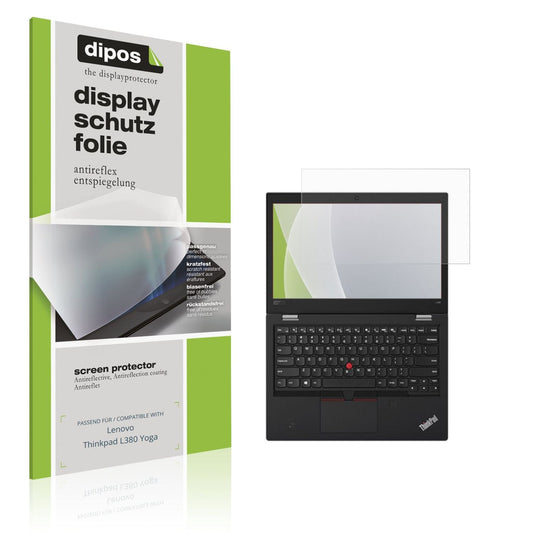 Matte Displayschutzfolie von dipos passend für Lenovo Thinkpad L380 Yoga, präziser Zuschnitt und blasenfrei montiert