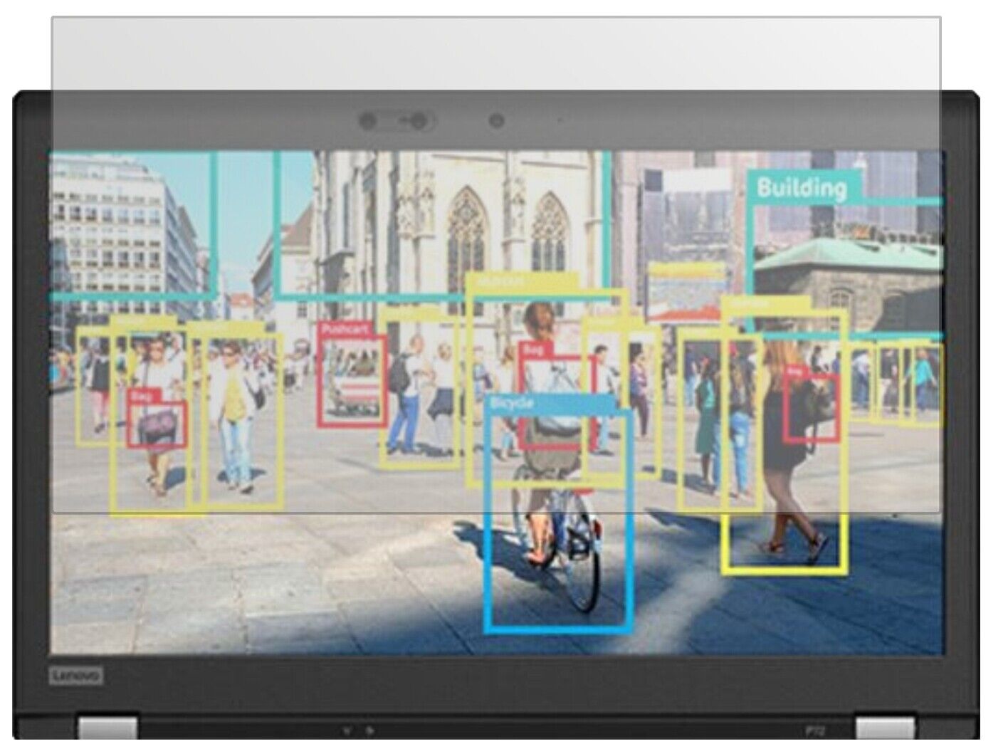 Matte Displayschutzfolie von dipos passend für Lenovo ThinkPad P72, präziser Zuschnitt und blasenfrei montiert