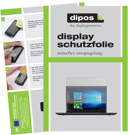 Matte Displayschutzfolie von dipos passend für Lenovo ThinkPad T570, präziser Zuschnitt und blasenfrei montiert