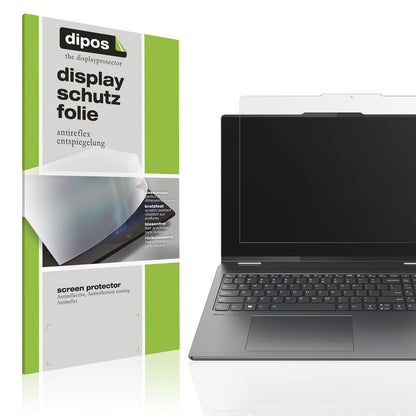 Matte Displayschutzfolie von dipos passend für Lenovo Yoga 7i 10. Gen 16 Zoll, präziser Zuschnitt und blasenfrei montiert