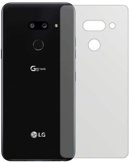 Matte Displayschutzfolie von dipos passend für LG G8 ThinQ Rückseite, präziser Zuschnitt und blasenfrei montiert
