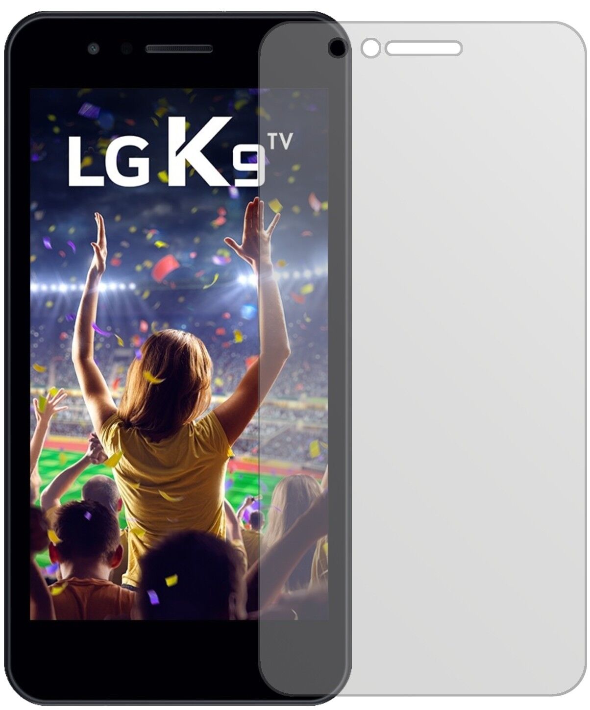 Matte Displayschutzfolie von dipos passend für LG K9, präziser Zuschnitt und blasenfrei montiert