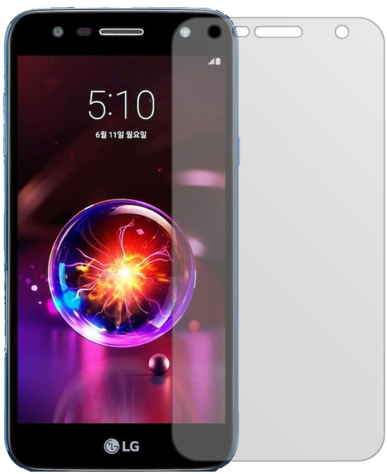 Matte Displayschutzfolie von dipos passend für LG X5 2018, präziser Zuschnitt und blasenfrei montiert