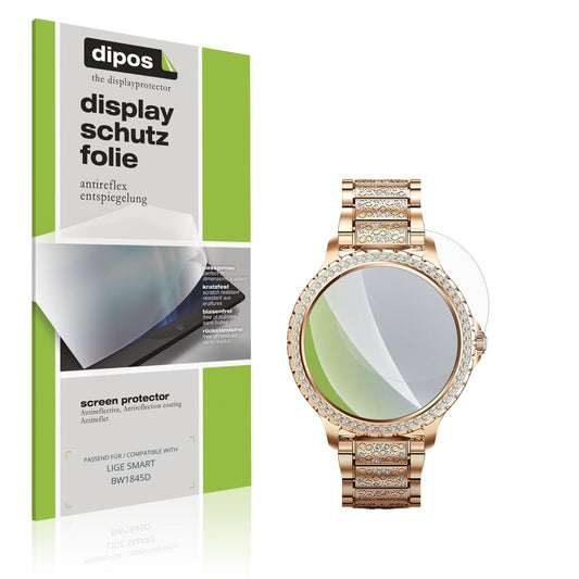 Matte Displayschutzfolie von dipos passend für LIGE SMART BW1845D, präziser Zuschnitt und blasenfrei montiert