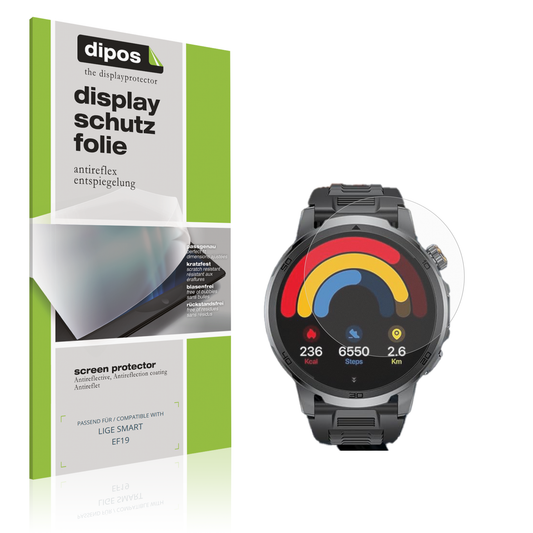 Matte Displayschutzfolie von dipos passend für LIGE SMART EF19, präziser Zuschnitt und blasenfrei montiert