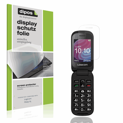 Matte Displayschutzfolie von dipos passend für Logicom Fleep XL, präziser Zuschnitt und blasenfrei montiert