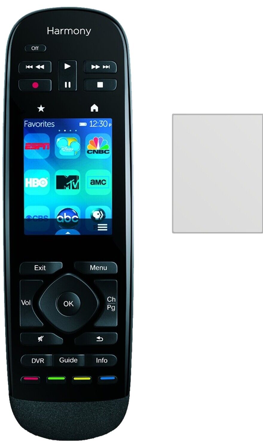 Matte Displayschutzfolie von dipos passend für Logitech Harmony Ultimate One, präziser Zuschnitt und blasenfrei montiert