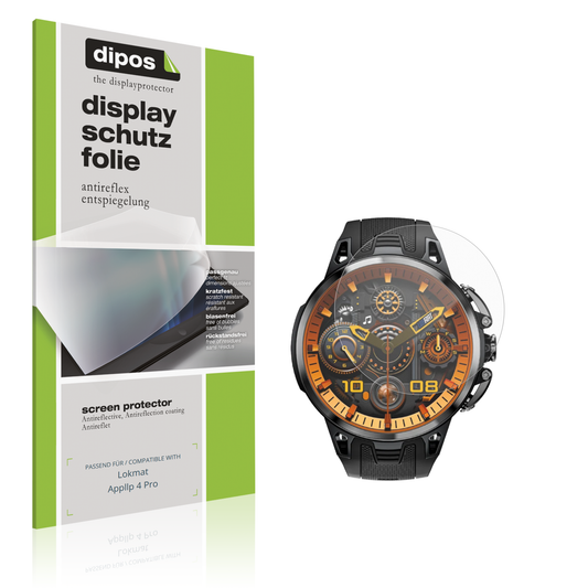 Matte Displayschutzfolie von dipos passend für Lokmat Appllp 4 Pro, präziser Zuschnitt und blasenfrei montiert