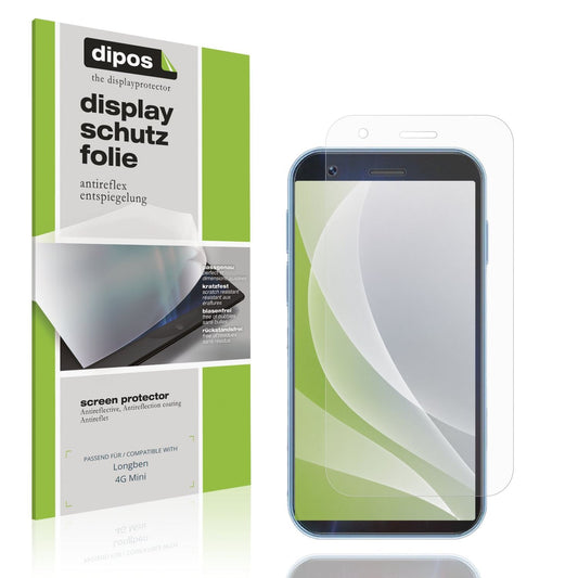 Matte Displayschutzfolie von dipos passend für Longben 4G Mini, präziser Zuschnitt und blasenfrei montiert
