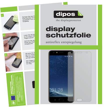 Matte Displayschutzfolie von dipos passend für M-HORSE Power 2, präziser Zuschnitt und blasenfrei montiert