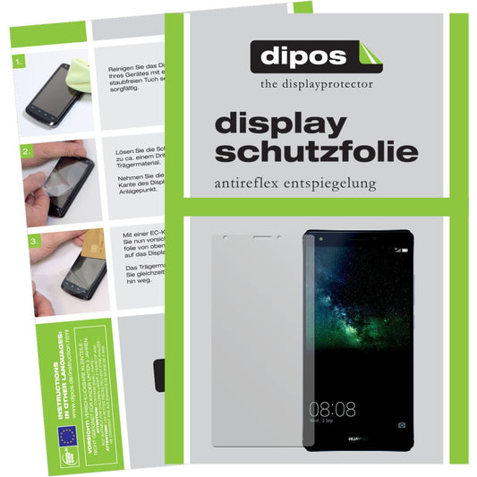 Matte Displayschutzfolie von dipos passend für Mate S Huawei, präziser Zuschnitt und blasenfrei montiert