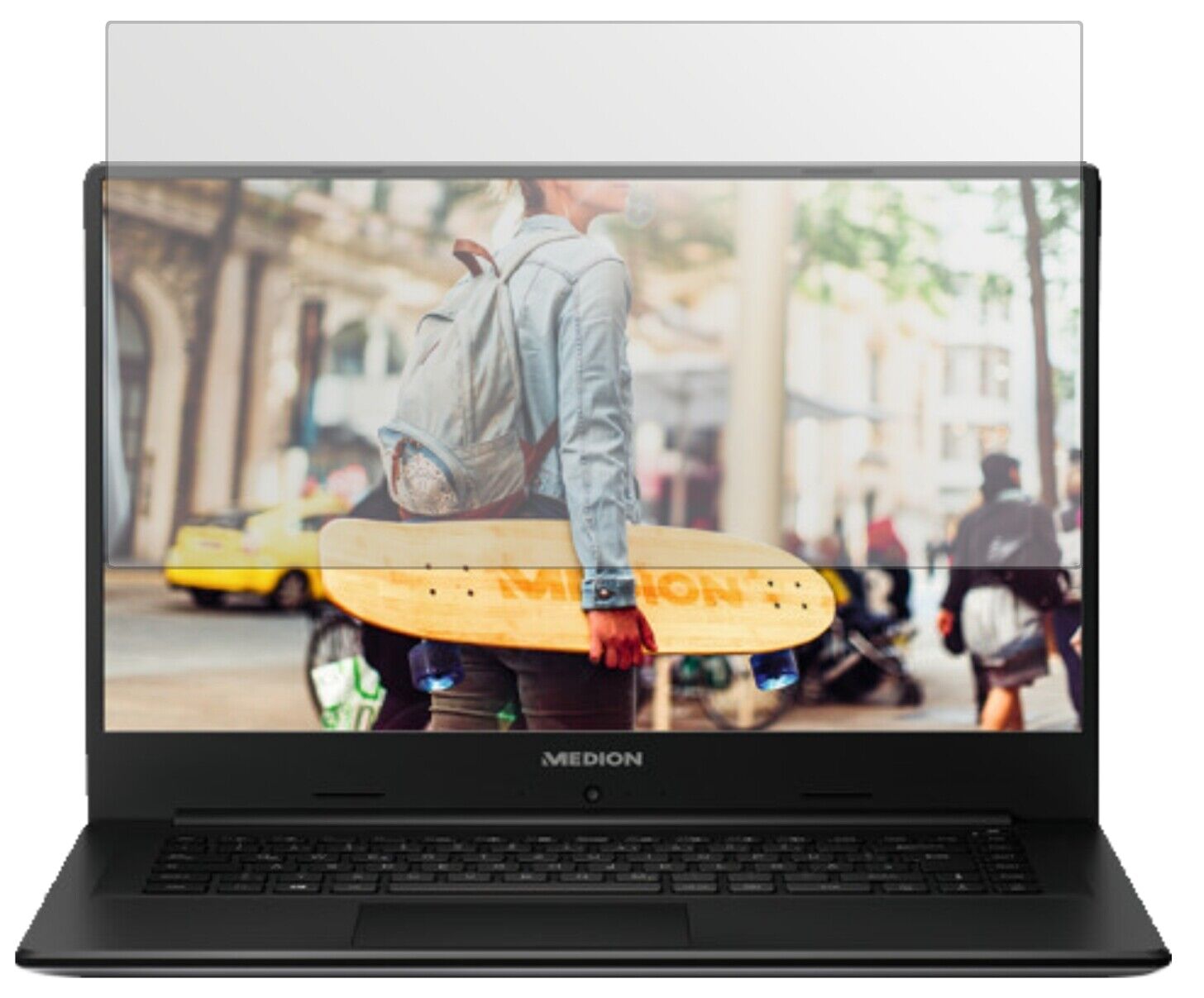 Matte Displayschutzfolie von dipos passend für Medion Akoya E6246 Notebook, präziser Zuschnitt und blasenfrei montiert
