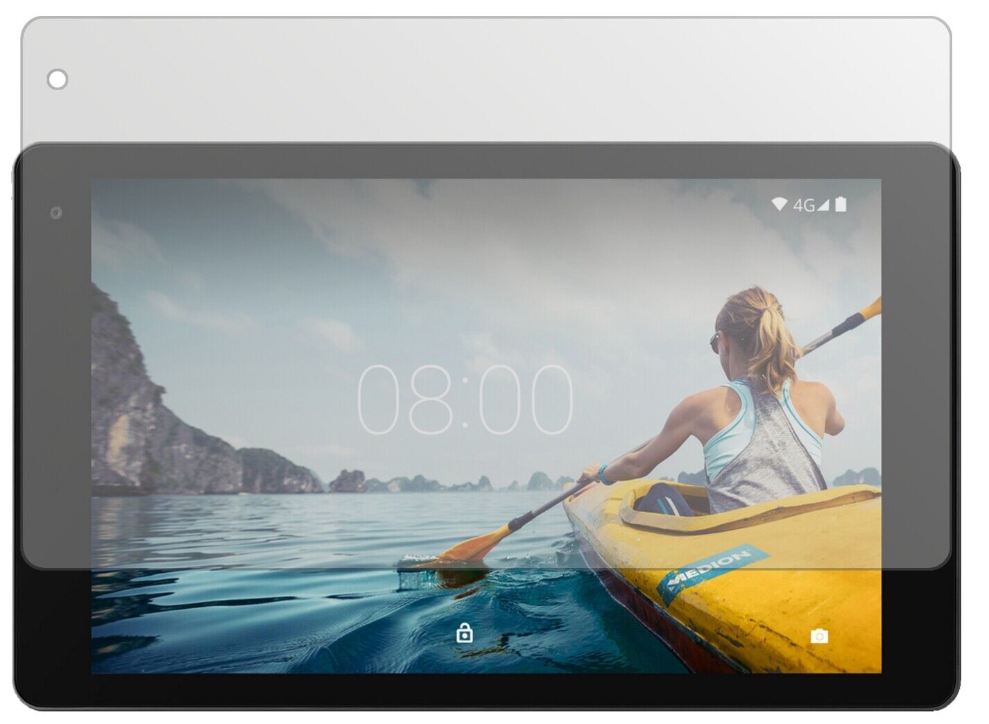 Matte Displayschutzfolie von dipos passend für Medion Lifetab P10610, präziser Zuschnitt und blasenfrei montiert