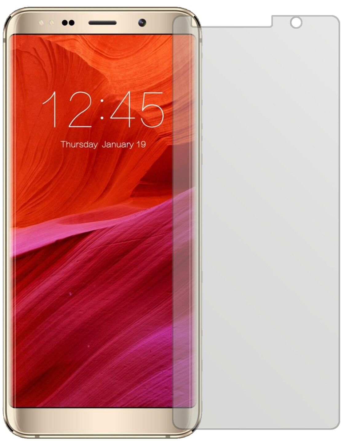 Matte Displayschutzfolie von dipos passend für Meiigoo Mate 10, präziser Zuschnitt und blasenfrei montiert