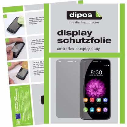 Matte Displayschutzfolie von dipos passend für Meizu U20, präziser Zuschnitt und blasenfrei montiert